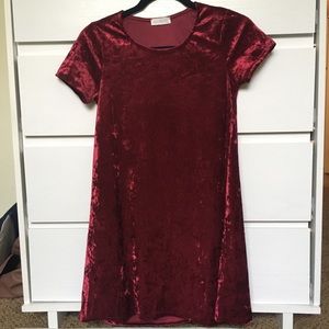 Tillys Velvet Shift Dress